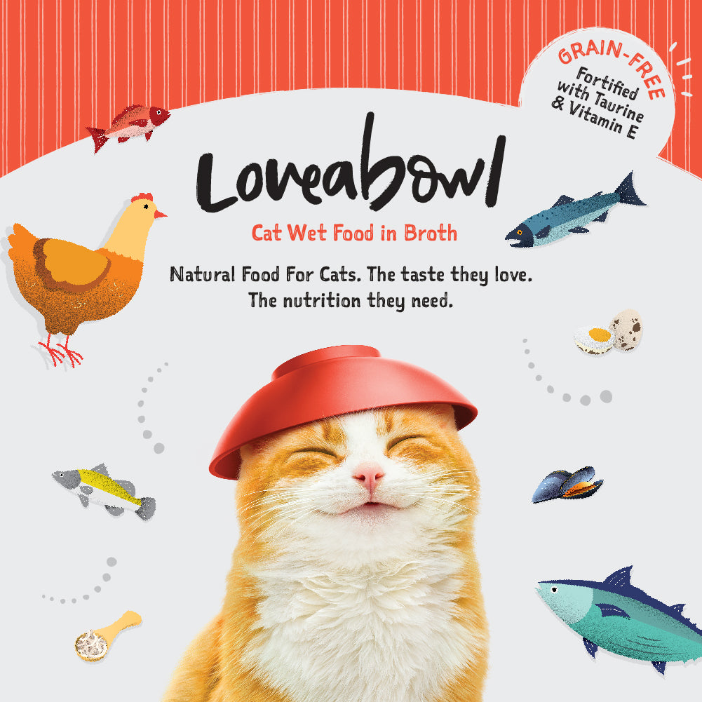 Loveabowl Cat Canned Food - Chicken/Tuna Base (24 Cans/Carton)