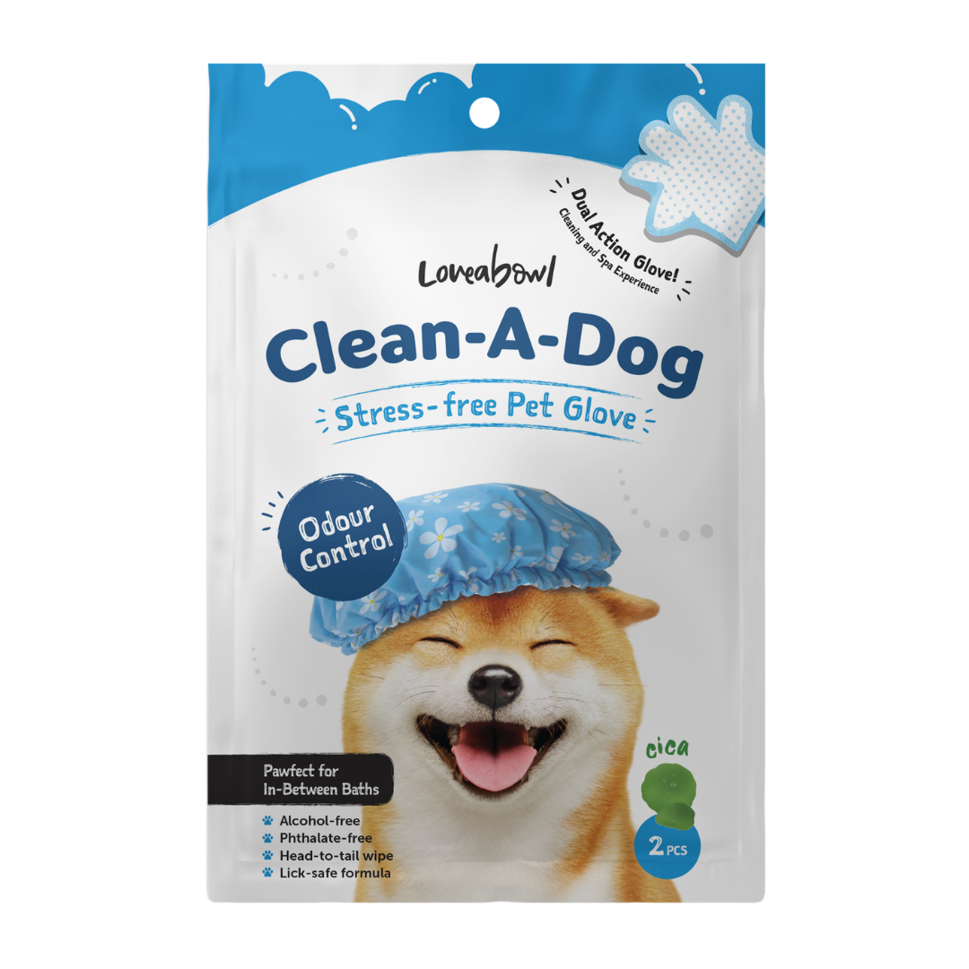 Loveabowl Clean-A-Dog Pet Glove Original Cica 2pcs