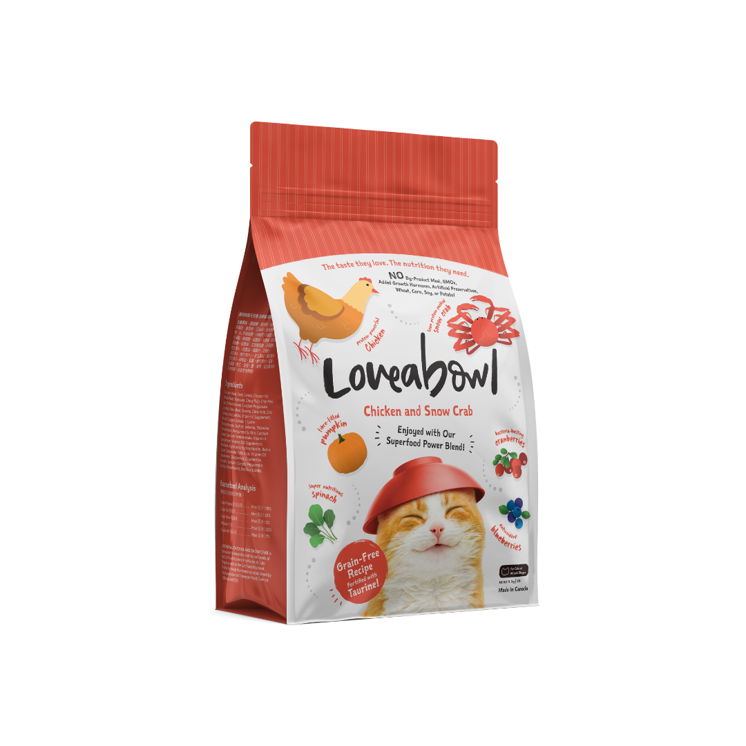 Grain Free Dry Cat Food - Chicken & Crab 4kg