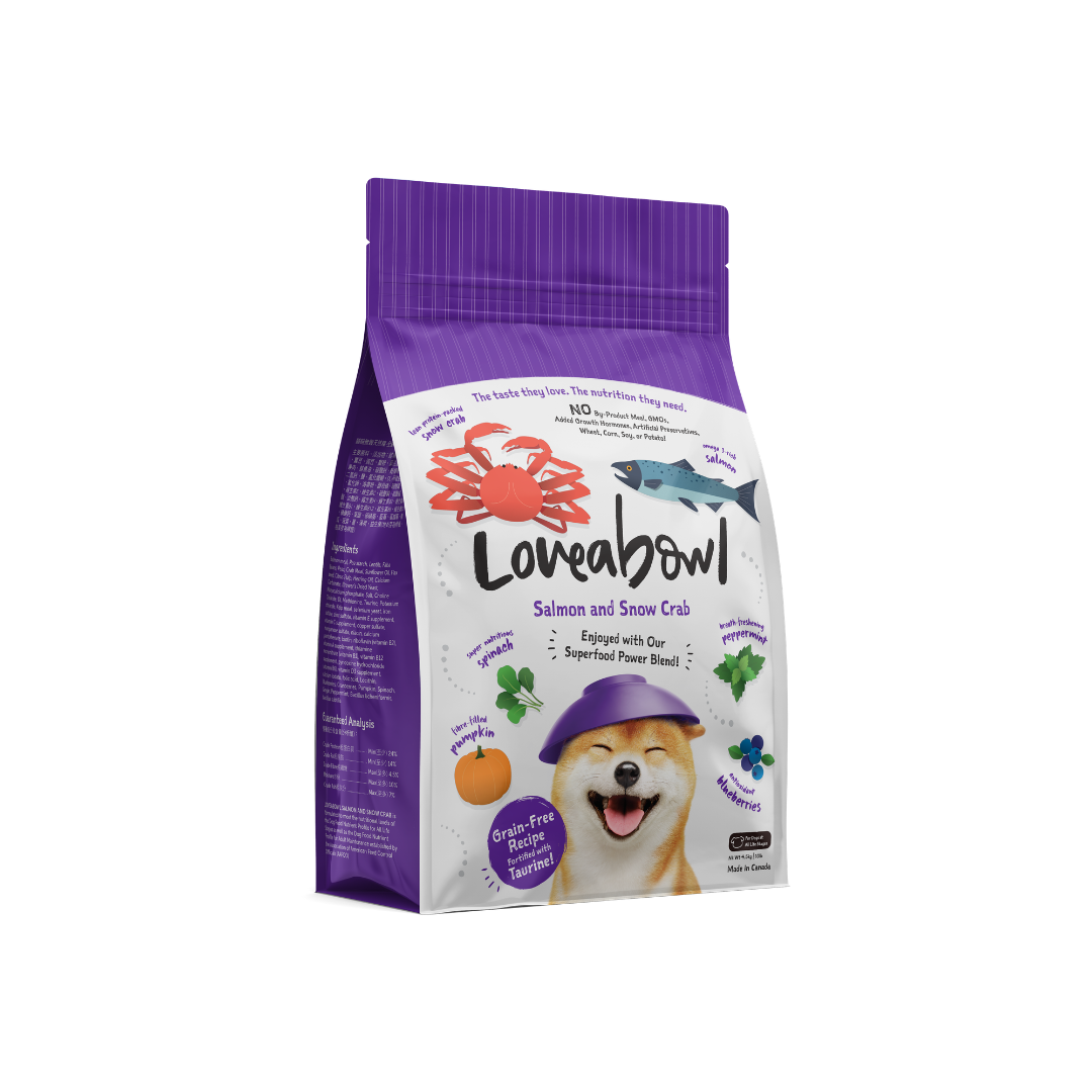 Grain Free Dry Dog Food - Salmon & Snow Crab 4.5kg